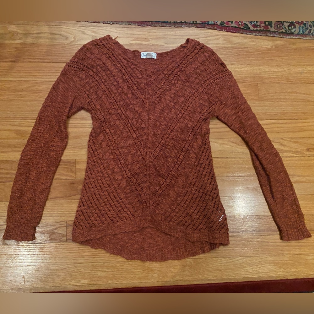 Cloud Chaser dusty rose knit sweater